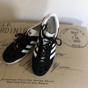 ADIDAS Black Suede Gazelle Sneakers